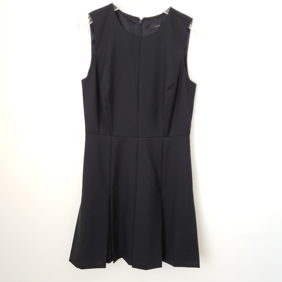 J. Crew | Pleated A-line Dress in Two-Way Stretch - Picture 2 of 8